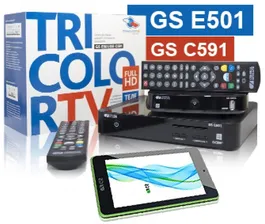 Комплект Триколор тв на 2 тв GS E501/GS C591