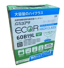 АКБ GS YUASA Eco.R 60B19L 43Ач 440А(CCA) пр.Япония оригинал (21г)