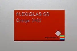 Оргстекло Plexiglas P2H02 orange GS оранжевый Германия